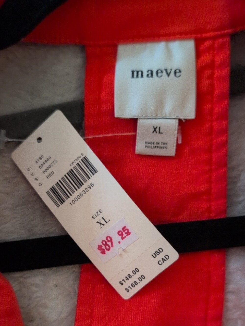 Maeve Red Button-Front Collared Halter Mini Dress - Picture 7 of 9